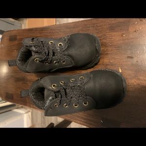 Little boy black boots